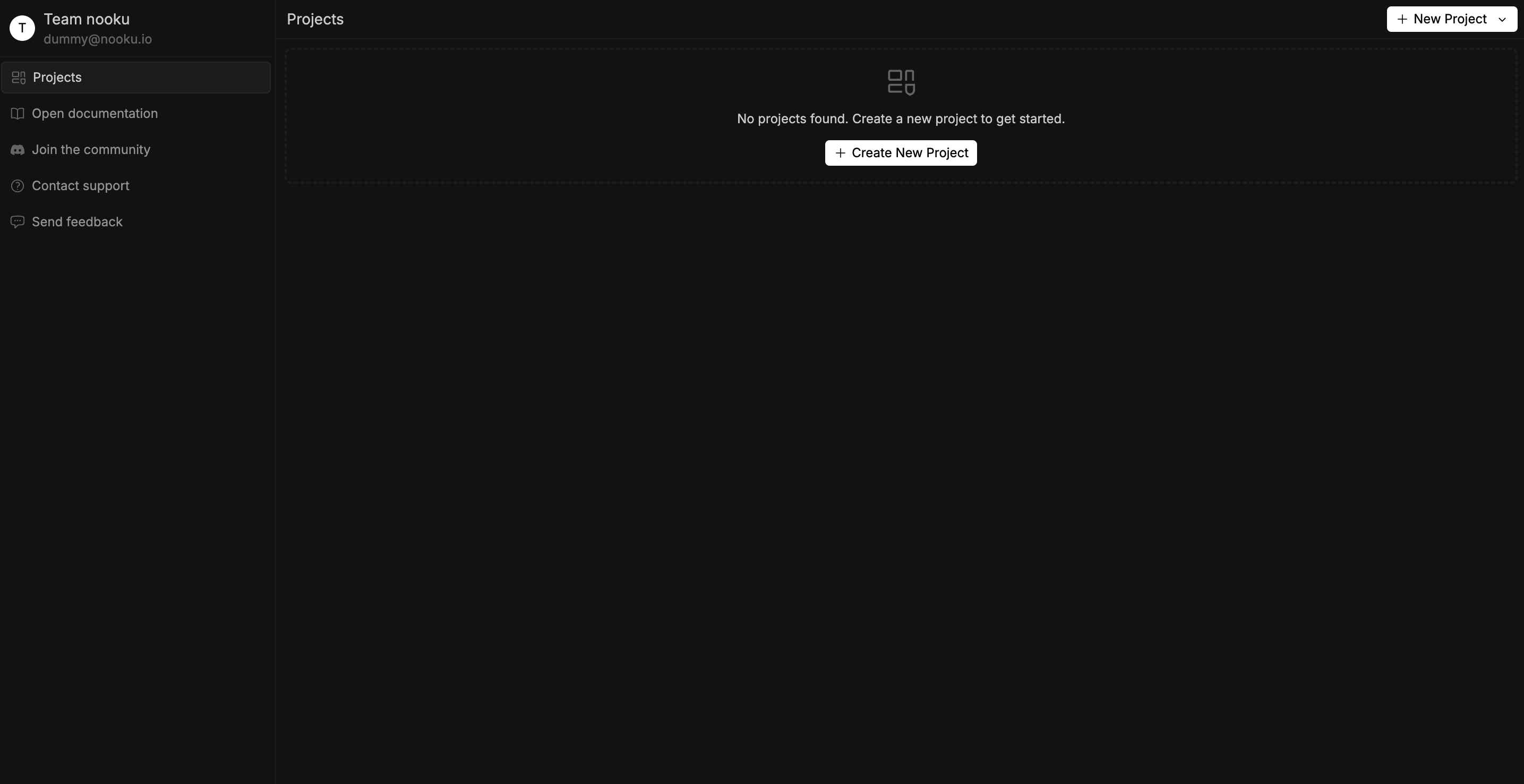 nooku dashboard