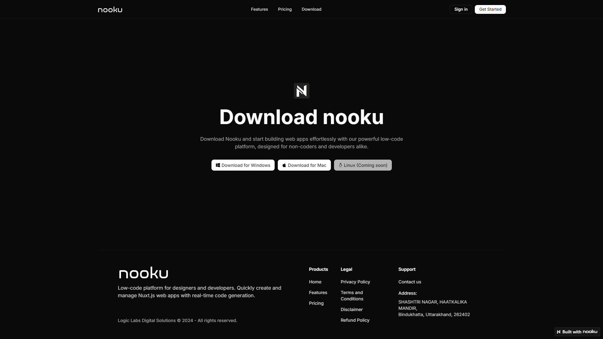 download page